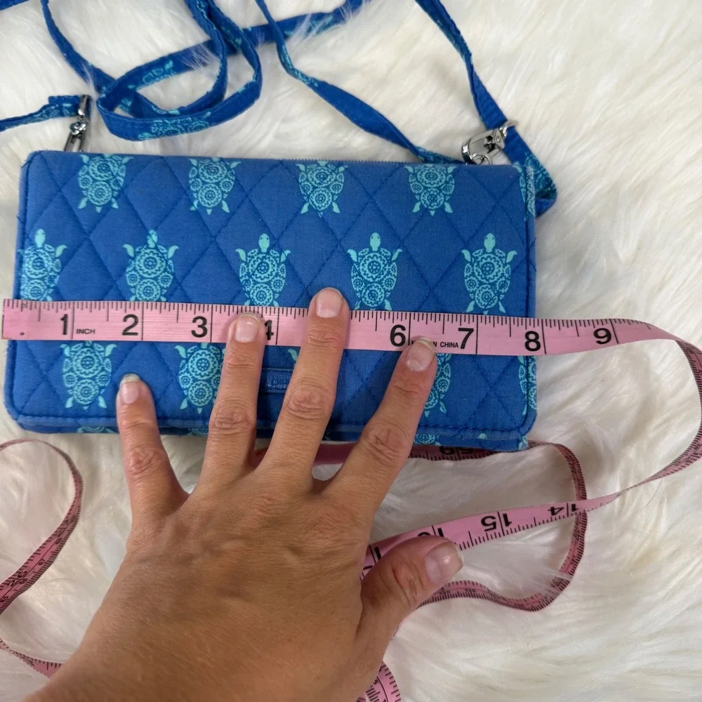 Vera Bradley - Turtle Print‎ Quilted Crossbody Wallet Purse